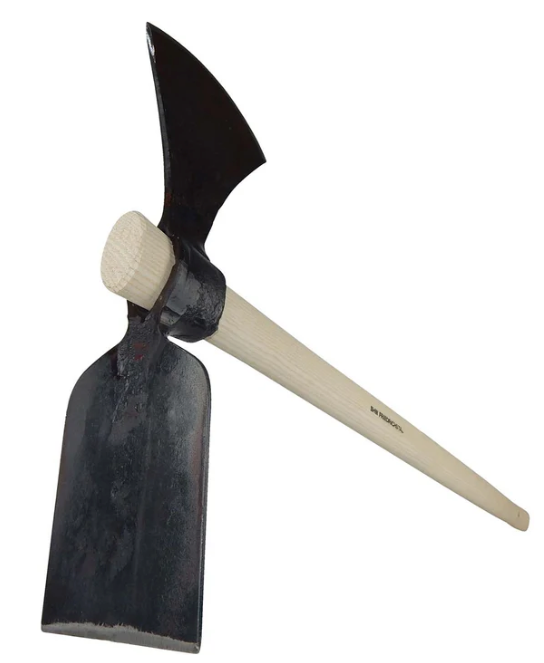 Dual Function Hoop Hoe with Flat Blade