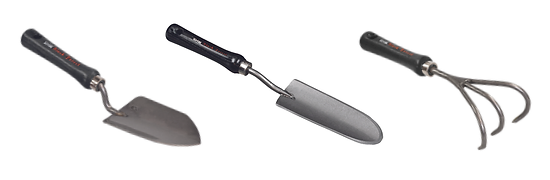 Short Hand Trowel, Scoop and Claw Combo Pack