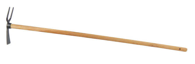 SHW Double Sided Narrow Leaf Hoe with Two Tines