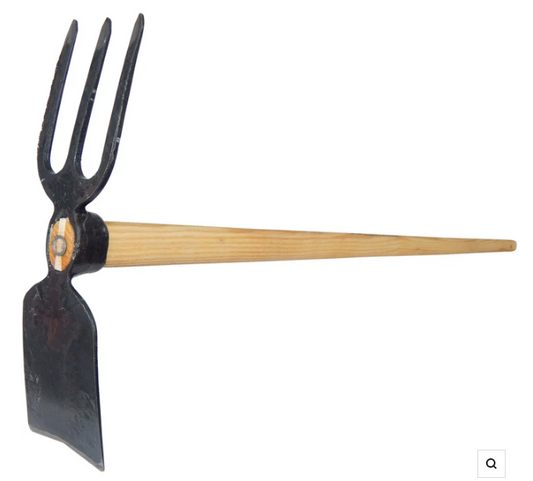 SHW Double Sided Broad Hoe with Three Tines
