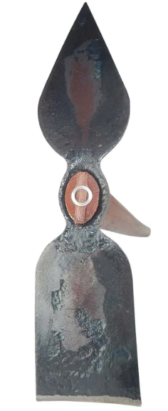 Dual Function Garden Hoe with Heart Shaped Edge