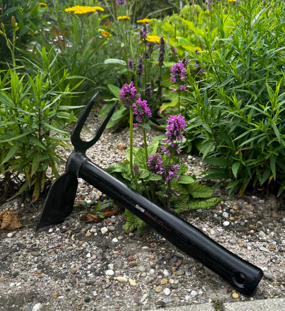Small Hand Dual Function Garden Hoe with Fork