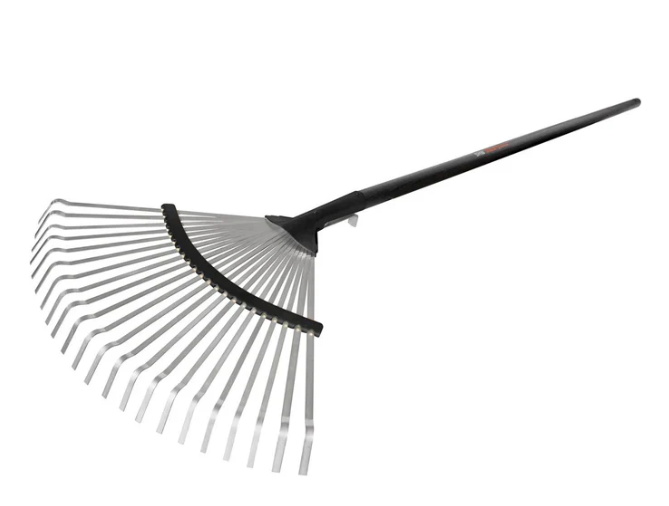 Adjustable Curved Edge Lawn Rake – FEMA Garden Hand Tools